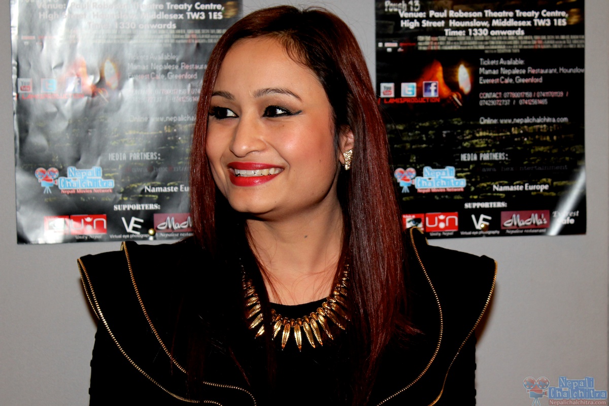 Model Pooja at Dhanda Screening