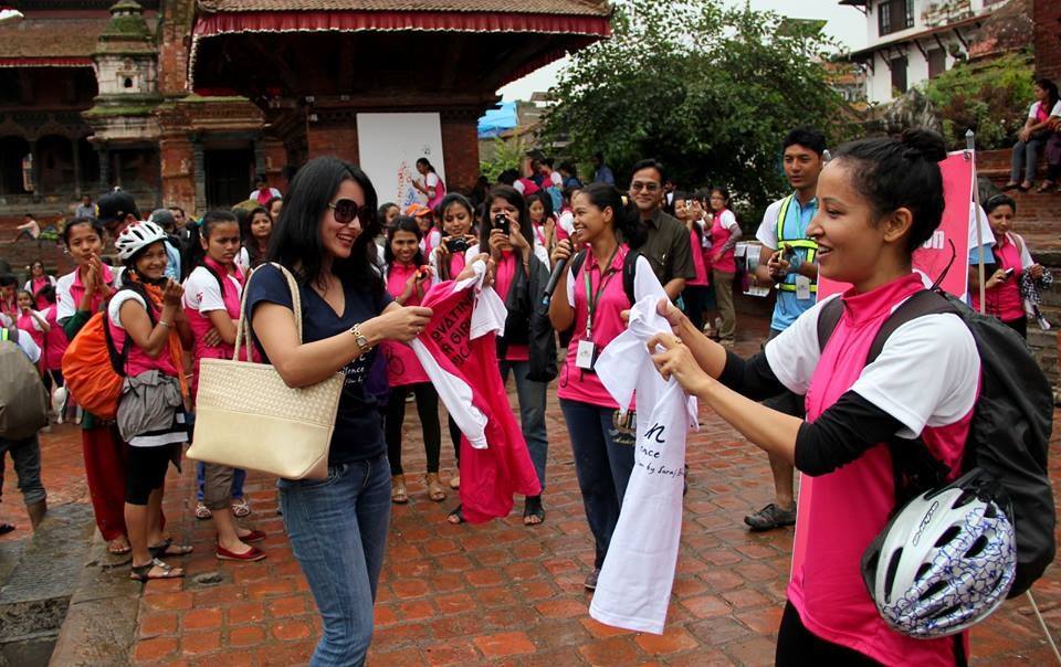 Namrata Shrestha Kathmandu Cycle City Rally 4