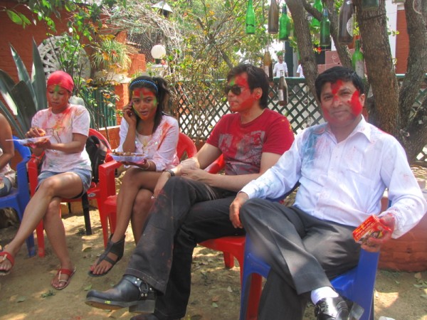 Rekha Thapa Playing Holi 2011 2