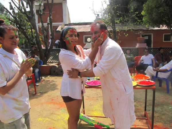 Rekha Thapa Playing Holi 2011 3