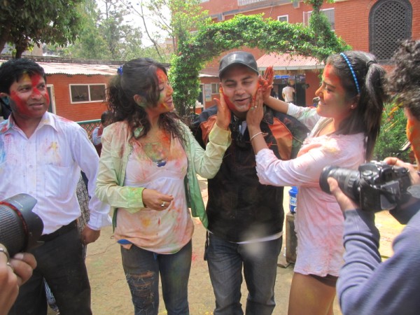 Rekha Thapa Playing Holi 2011 6