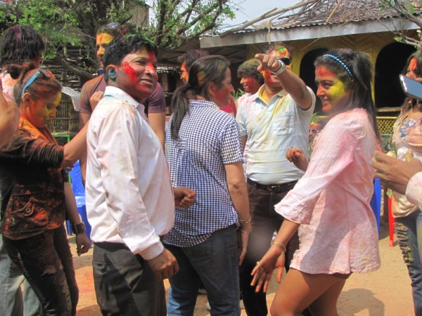 Rekha Thapa Playing Holi 2011 8