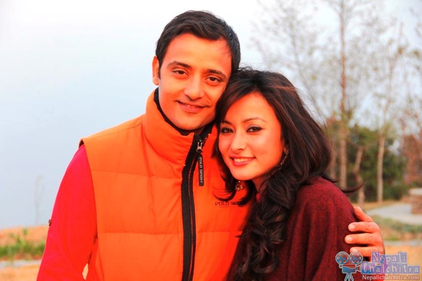 Siddhartha koirala and namrata shrestha in Megha Nepali Movie